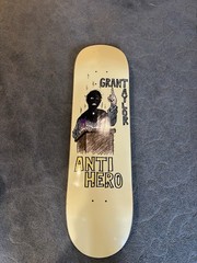 Anti Hero Grant Taylor Skateboard Deck Yellow Blue Graphic