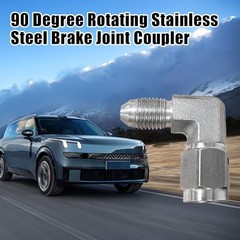 Brake Line Fitting, 2pcs Male to 3AN Female 90-Degree Stainless 3AN-90 Degree