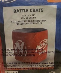 Nerf Bunkr Battle Zones Inflatable Battle Crate Red 19″x 19″x 22″ BRAND NEW!
