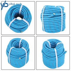 1/2in × 125ft Double Braided Polyester Rope Breaking Strength 8400 Pounds Blue