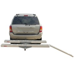 Double Motorcycle Dirt Bike Carrier 600lb Capacity Aluminum 75″ Track Length Ea