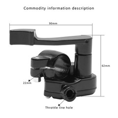 Thumb Throttle Control Handle Assembly 7/8 22mm Cable Accelerator for ATV Quad G