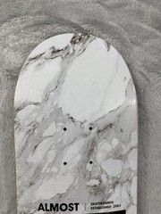 New Almost Heated Pool Minimalist Logo Skateboard Deck 8.0 Marble Art Graphic