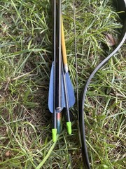 Martin Take Down Recurve Bow Archery Hunting + 7 Arrows – Black