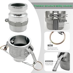 2PCS Type B, Type F, Aluminum Cam Lock Fittings Cam Groove Fitting 2B+2F+2whip