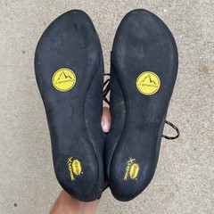 La Sportiva Nago Climbing Shoes EU 43 Men 10 Women 11 Red Vibram Edge Italy