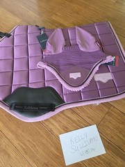LeMieux Mallow Loire Large Saddle Pad & Bonnet Set New With Tags