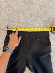 ovation aqua X 28R black riding pants with grip tech