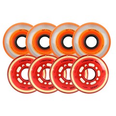 Labeda Roller Hockey Wheel Premium X-Soft 74A Youth Hilo Combo 68mm 72mm Union