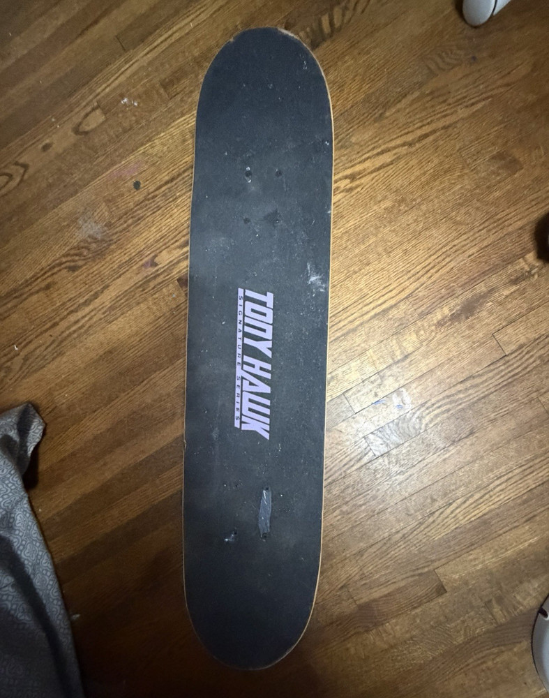 Tony Hawk Complete Skateboard Multicolor Graphic Deck Blue/Purple Wheels