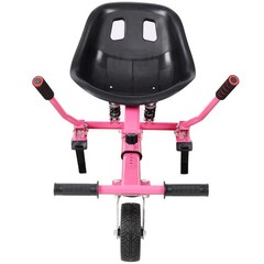 Hoverboard Go-Kart Seat Attachment, Adjustable Frame, Pink
