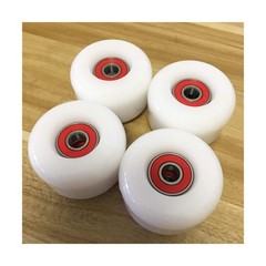 Sport Skateboard Wheels Kit-4pcs 50mm X 35mm 83A White Soft Cru… FAST USA SHIP
