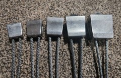 Vintage Chouinard Rock Climbing Stopper Nuts Set #9-13