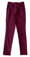 Free Ride Equestrian Pants Girls Size 10-11 Raspberry Lux Knee Patch Breech