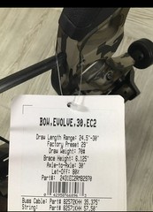 NEW IN BOX W/WARRANTY PSE EVOLVE 30 – BOTTOMLANDS – 70 – RH – EC2