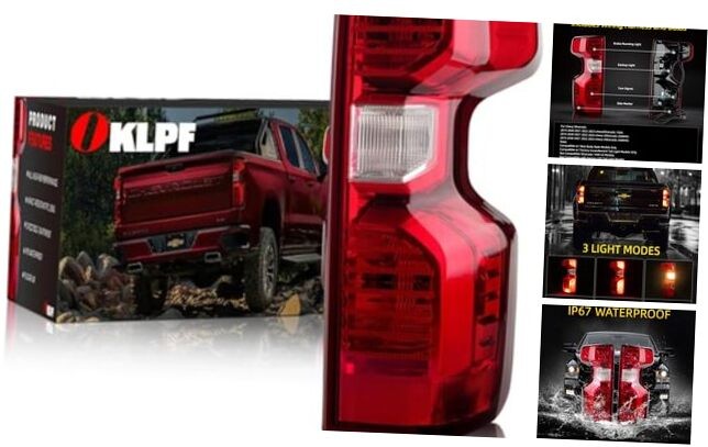 Rear Brake Tail Lights Compatible With 2019 2020 2021 2022 2023 2024 Chevy
