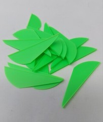 2.0″ Lime Green Raptor II R2 Vanes By Norway Industries: Bulk Pack Of 500 Count
