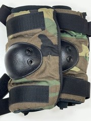 USGI Camouflage Elbow Pad Set, Woodland Camo | Medium NOS