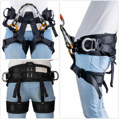 Climbing Belts, Thicken Professional Large Size Safety Seat Belts for Tree Climb
