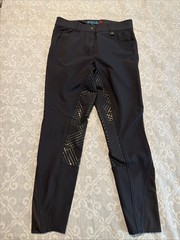ovation aqua X 28R black riding pants with grip tech