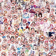 200pcs Sexy Anime Girls Hentai Stickers – Diy Graffiti Decals for Phone, Laptop