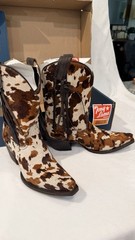 Tony Lama VF6037 Women’s Western Apache Hair on Calf Cowhide Boots Size 9