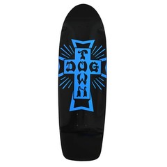 Dogtown Skateboard Complete Cross Logo 70s Rider Black/Blue 9.0″ x 30.575″