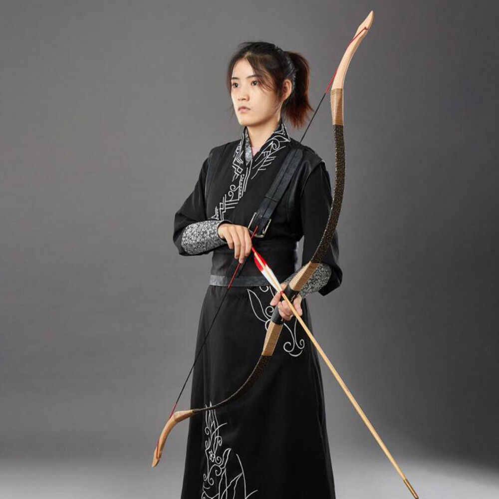 53″ Archery Hunting Mongolian Horsebow Handmade Traditional Recurve Bow Longbow