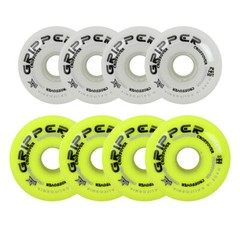 Labeda Roller Hockey Wheels Gripper White/Yellow 76A 83A 76mm 80mm HILO