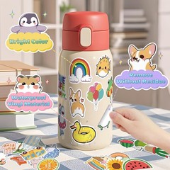 Cool Stickers Pack Random Sticker 106Pcs for Laptop Computer Skateboard Helmet