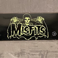 Misfits x Zero Halloween Fiend GITD Skateboard Deck 8.25 Glow in the Dark New