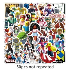Mix 10/50 PCs Roblox Game Luggage Notebook Laptop Car Sticker – No Duplicate