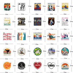 122 Pcs Jiu Jitsu Stickers Pack for Water Bottles, Laptops, Phones, and Decor