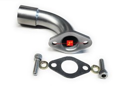 Low and short Exhaust Pipe for Predator 301 & 420cc, Honda GX 240 GX270 GX390