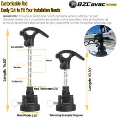 Electric Steer Trolling Motor Support Stabilizer Mount for Garmin, Compatible…