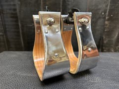 Stainless Monel Bell Stirrups 3″, 4″, 5″ / Ranch Saddle / Roping