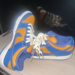 Nike SB Dunk Low Pro Skateboarding Shoes Blue Orange White Men’s US 6 D