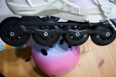 Powerslide Argon Berry 110 Inline SkatesBerryWomens 6.5 Rollerblades USED ONCE