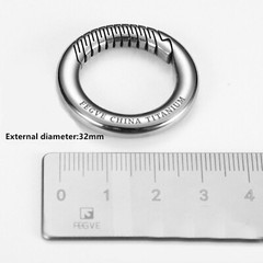 EDC Titanium Alloy Porable Keychain Ring Carabiner Key Belt Waist Hanging Buckle