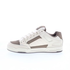 Globe Tilt GBTILT Mens Beige Leather Lace Up Skate Inspired Sneakers Shoes