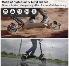85/65-6.5 Tire with Tube Included for Electric Scooter. FAST FREE SHIPPING