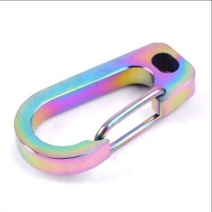 EDC Small Titanium Alloy Carabiner Spring Snap Hook Clip Key Hold Buckle Tool
