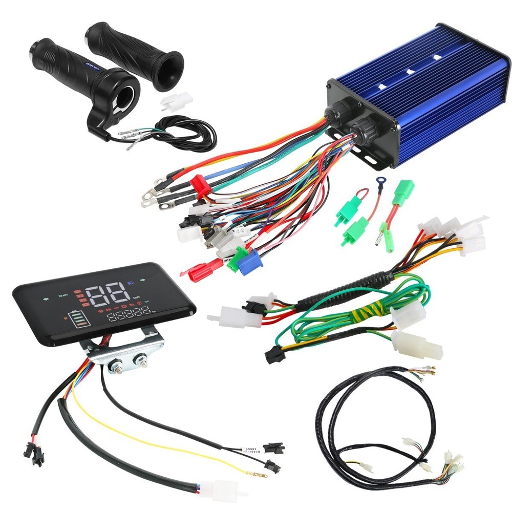 48V 84V 72V 3000W Brushless Motor Controller Display for E Bike ATV Scooter