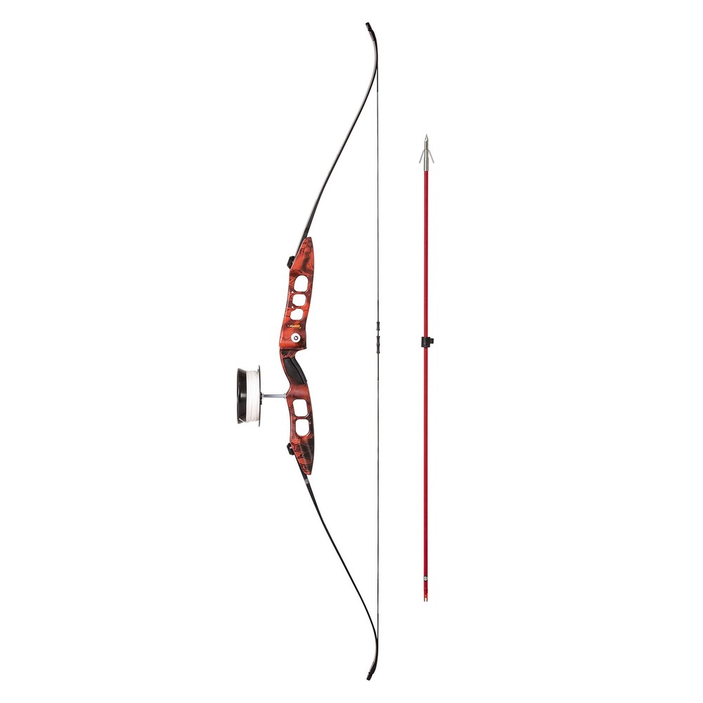 Cajun Fish Stick Take-Down Bowfishing Bow Set Includes Drum Reel with Line, Roll