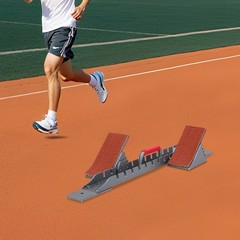 9.44*35.43in Silver& Grey Aluminum Alloy& Rubber Running Track Blocks