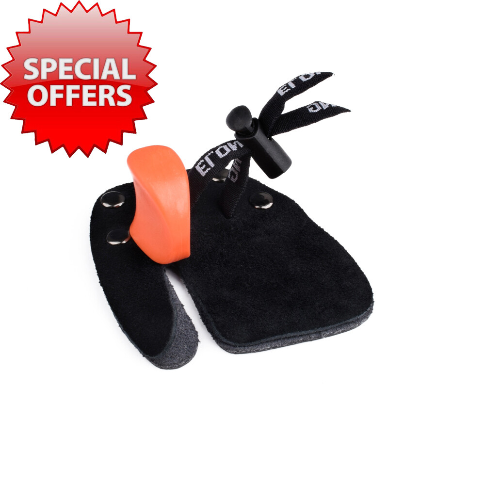 Finger Guard Archery Leather Finger Tab Left Hand Protector Recurve Bow 1X