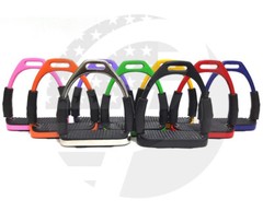 5 Inch Horse Flexible Safety Stirrups Horse Riding Bendy Stirrups 12 Colors
