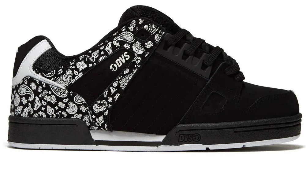 DVS CELSIUS SKATE MEN’S BLACK / WHITE / PAISLEY NUBUCK DVF0000233 971