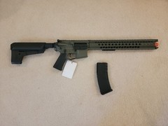 Krytac LVOA-C M4 Carbine Airsoft AEG Rifle Foliage Green Custom Handguard