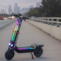 Adults Electric Scooter Folding Dual Motor 5600W 60V 38AH 12″ Road Tires 50MPH